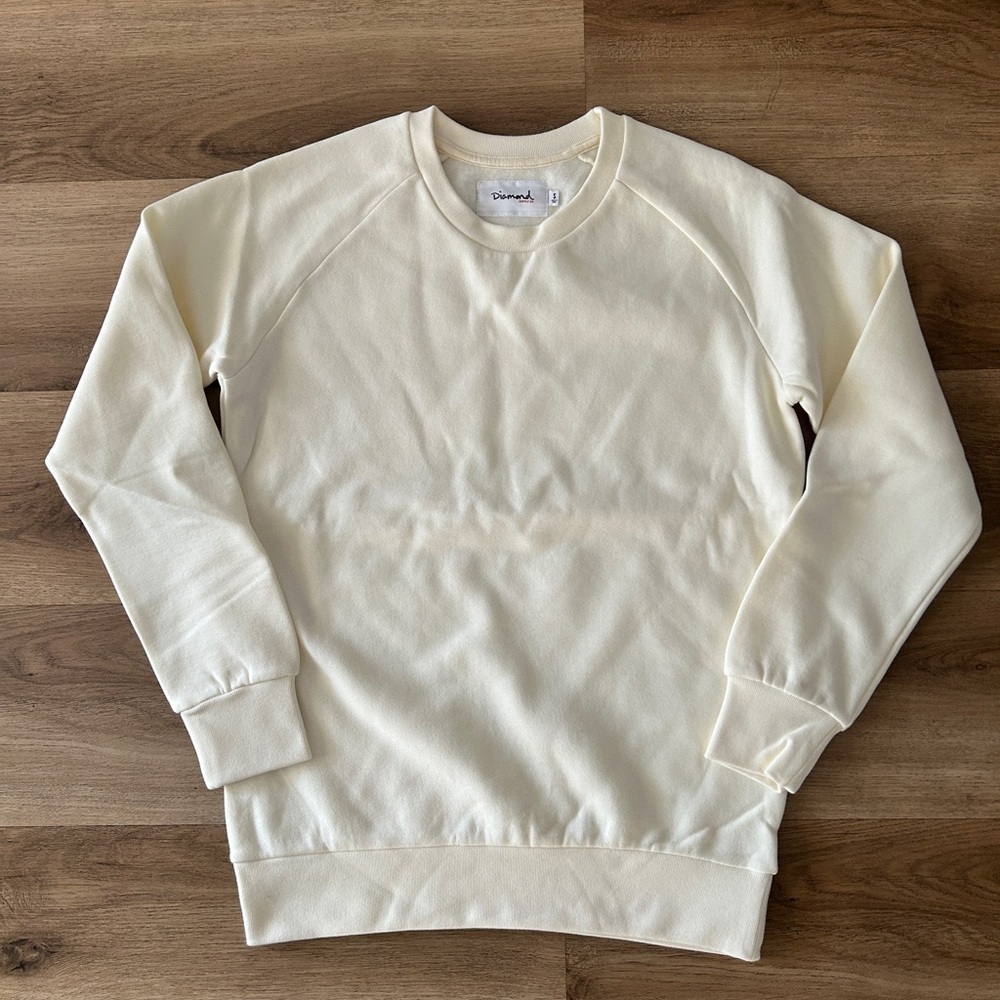 Diamond Supply Co Womens Sweatshirt, Size: Small Cream Crewneck- NWOT